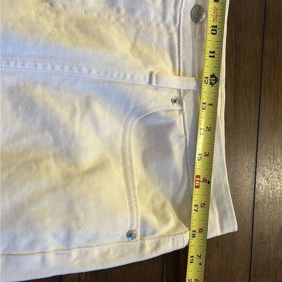 A New Day Cream High Rise Straight Denim Jeans Size 14 - Picture 7 of 9